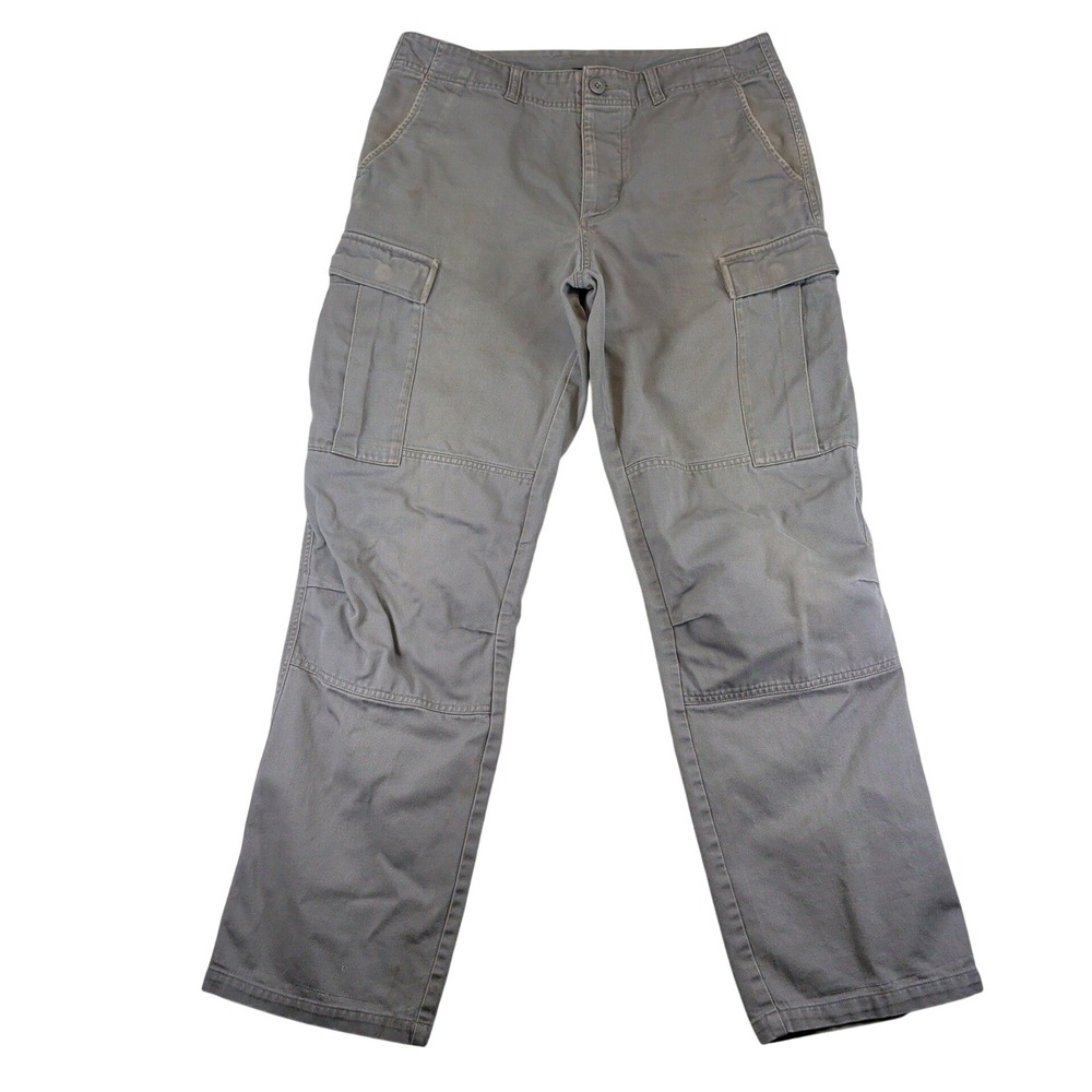 Patagonia Mens 34 Organic Cotton Cargo Pants Gray Gravel 55375 Fall 2008 Y2K - Picture 1 of 11